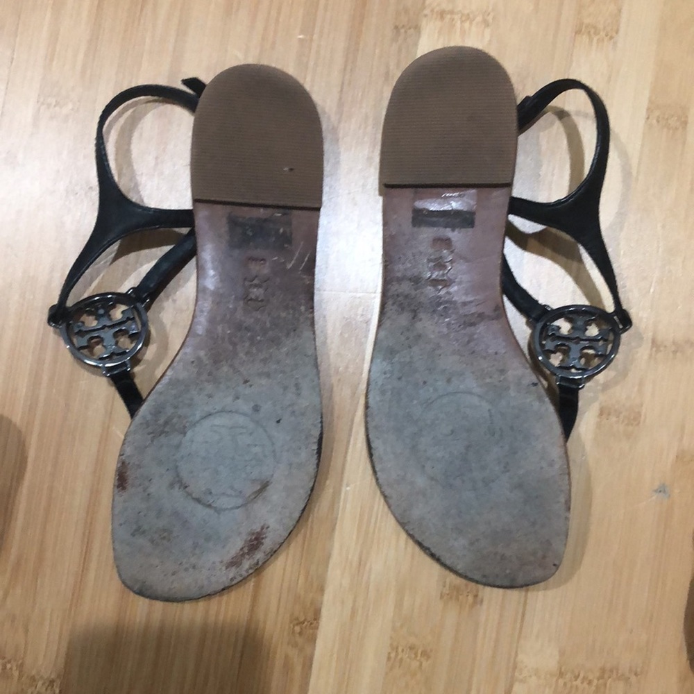 Tory Burch Violet Leather Sandals - Picture 2 of 6